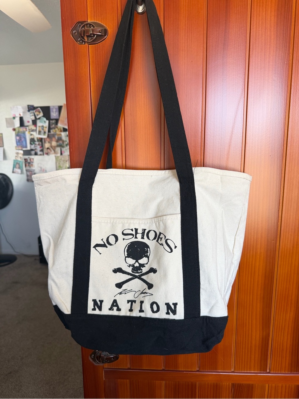 Kenny Chesney No Shoes Nation Black & Cream Canvas Tote